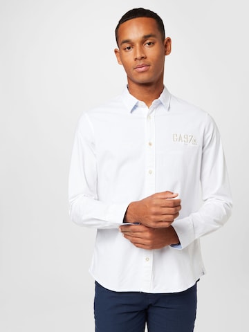 Gaastra Regular fit Button Up Shirt 'South East' in White: front
