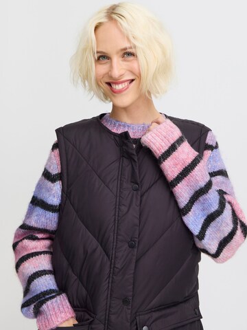 PULZ Jeans Vest 'Katalin' in Black