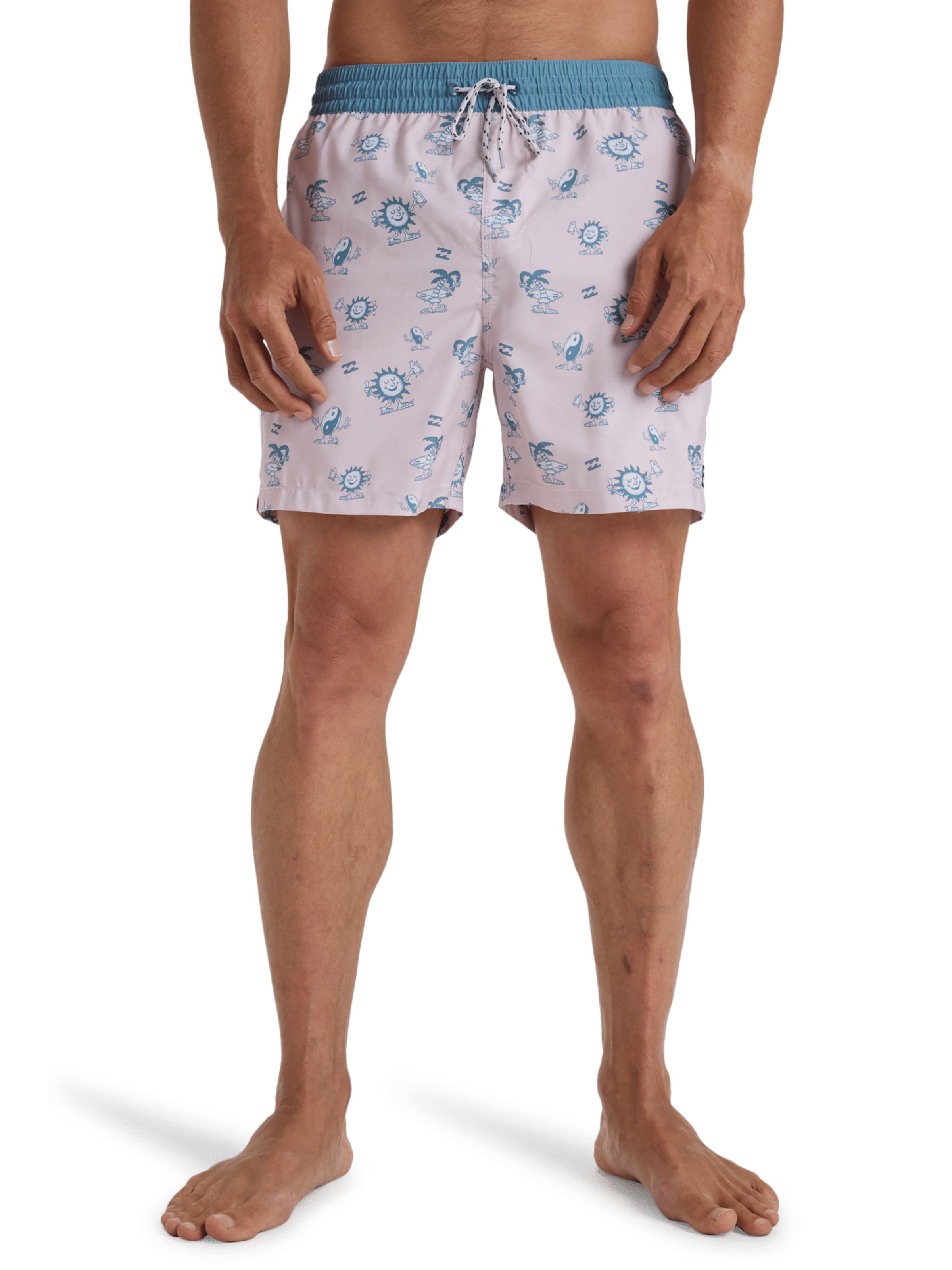 Shorts de bain 'Vacay' BILLABONG en rose : devant