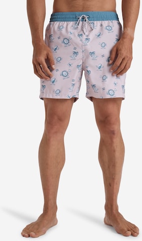 Shorts de bain 'Vacay' BILLABONG en rose : devant