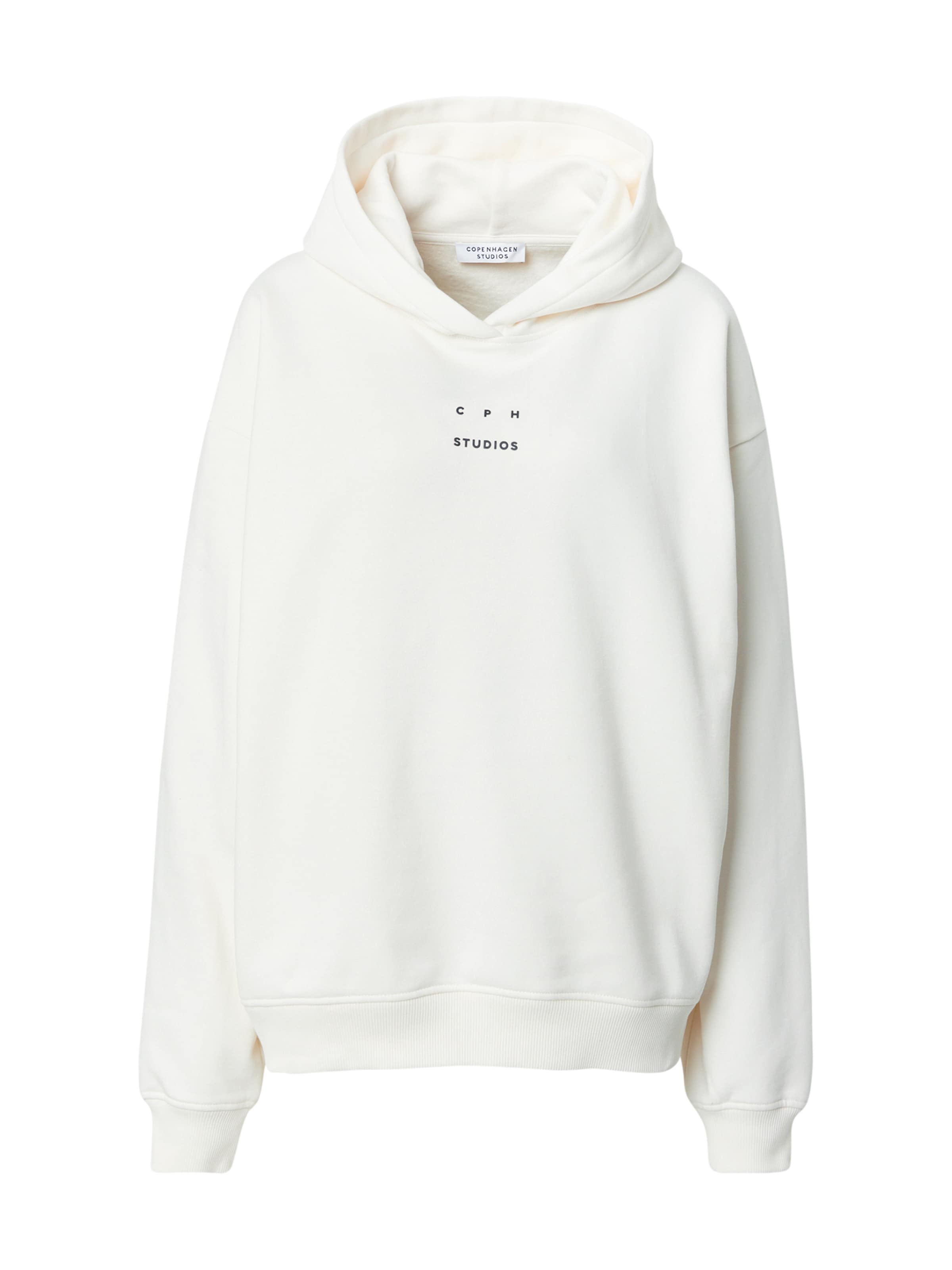Sweat-shirt Copenhagen Studios en blanc : devant