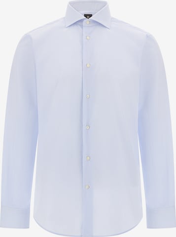 Boggi Milano Regular Fit Businesspaita värissä sininen: etupuoli