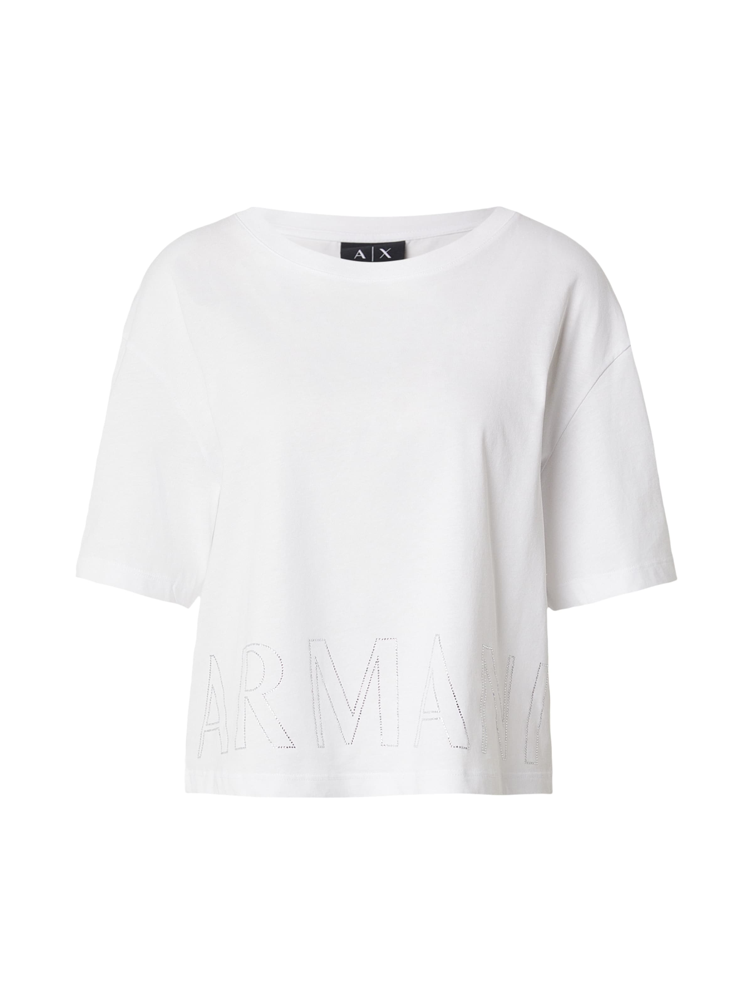 T-shirt ARMANI EXCHANGE en blanc : devant