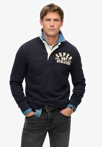 Superdry Shirt 'Athletic' in Blauw: voorkant