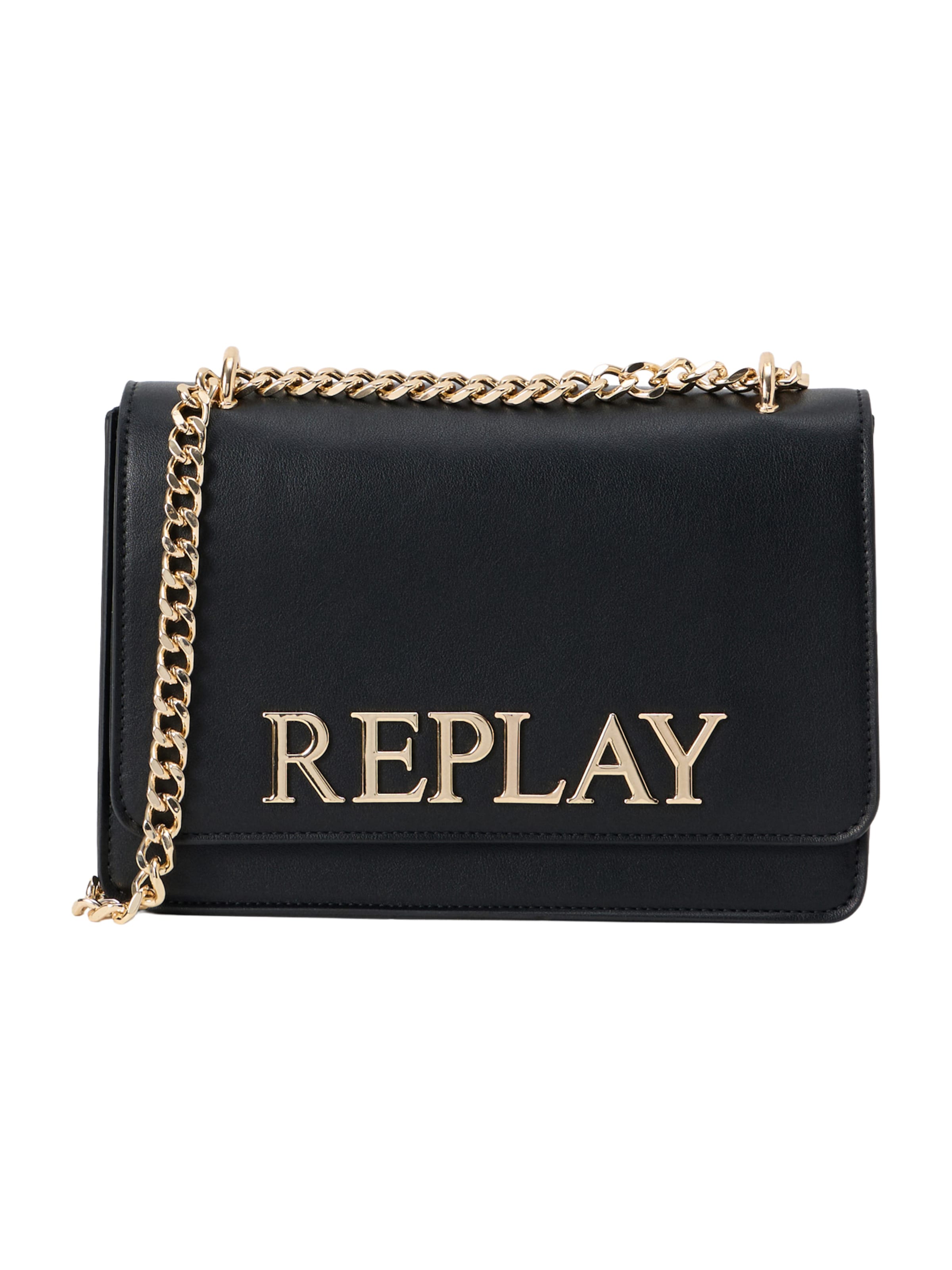 REPLAY Õlakott, värv must: eest vaates