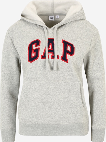 Gap Petite - Sweatshirt 'HERITAGE' em cinzento: frente