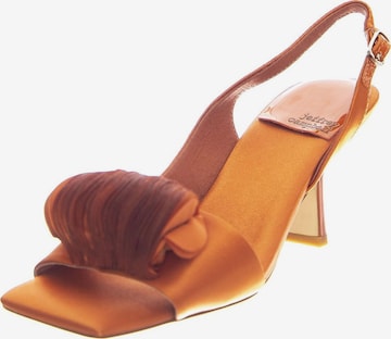 Jeffrey Campbell Sandały 'Duffy Orange Satien' w kolorze pomarańczowy: przód