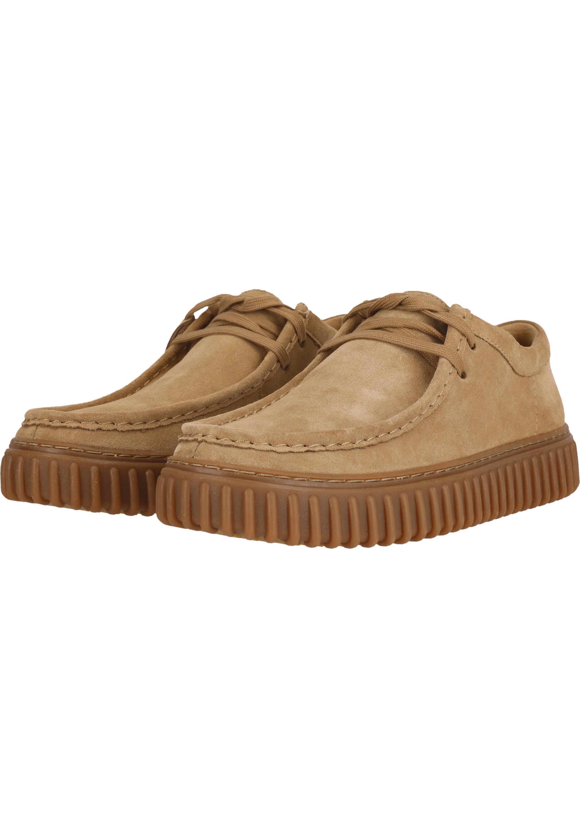 CLARKS Schnürschuhe 'Torhill Lo' in Beige