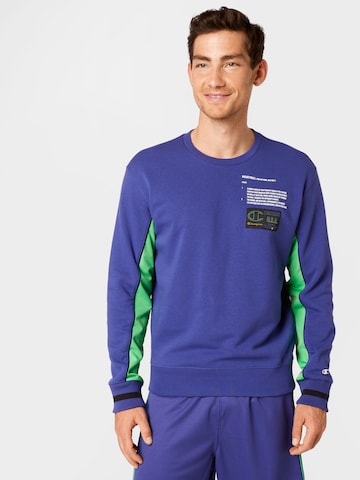 Champion Authentic Athletic Apparel Sweatshirt in Blauw: voorkant