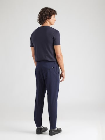 SCOTCH & SODA - Regular Calças com vincos 'IRVING' em azul