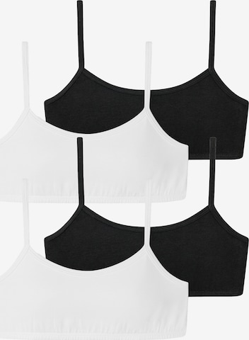 SCHIESSER Bralette Undershirt ' 95/5' in Black: front