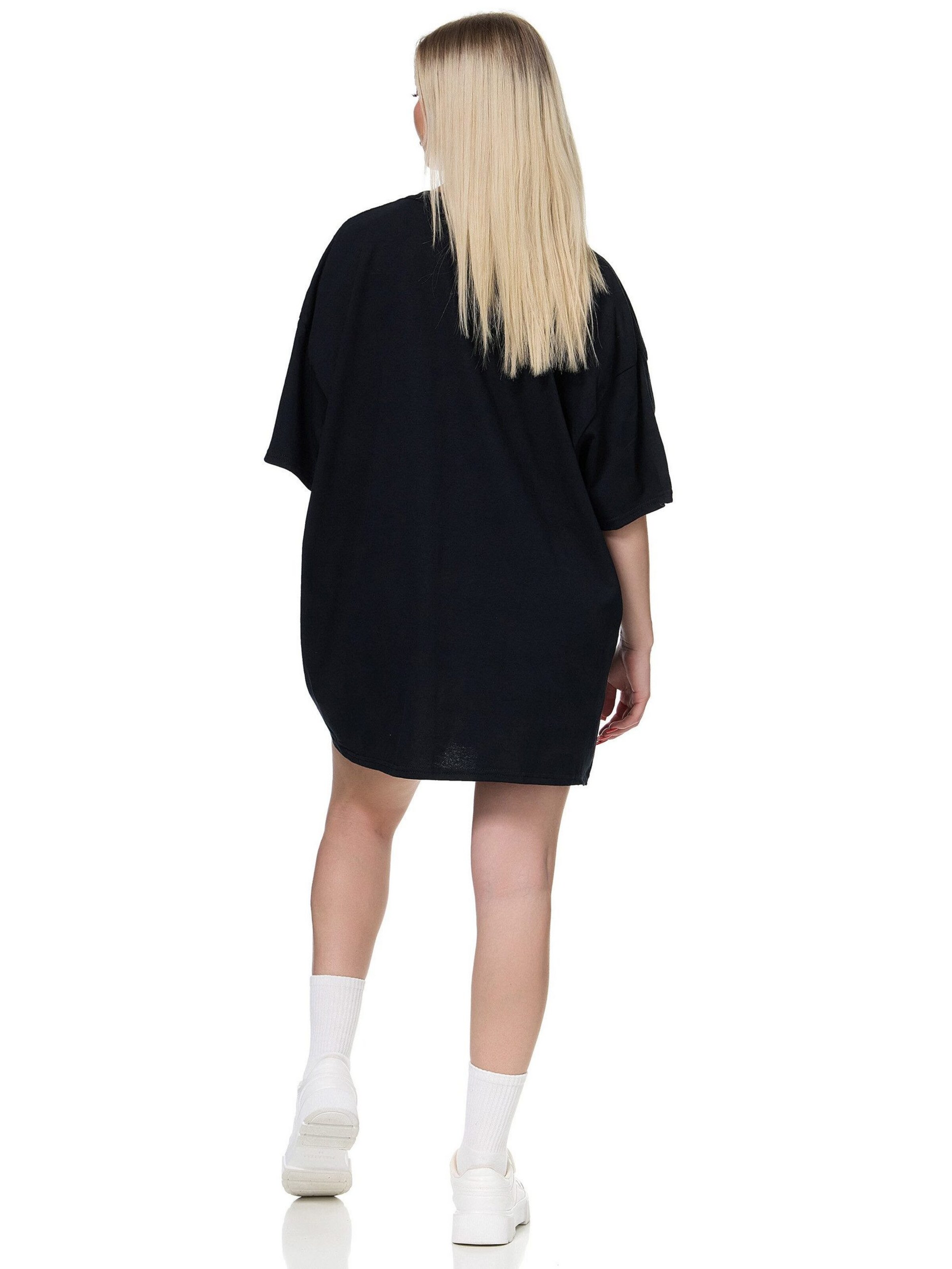 Worldclassca Oversized Shirt 'Overthinker' in Black