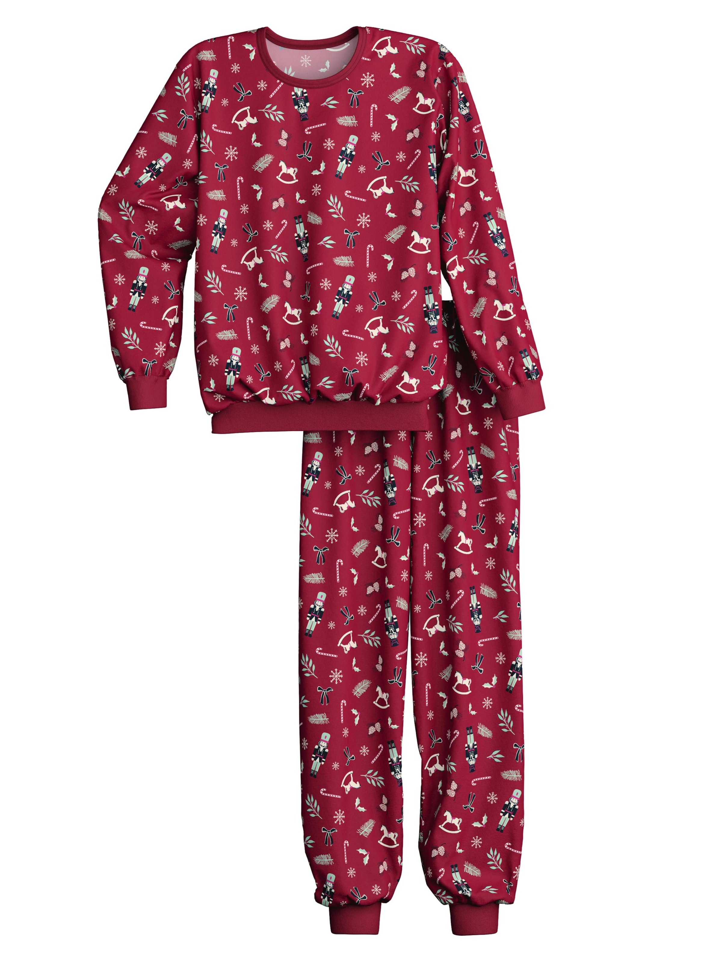 CALIDA Pajamas 'Family & Friends' in Red: front