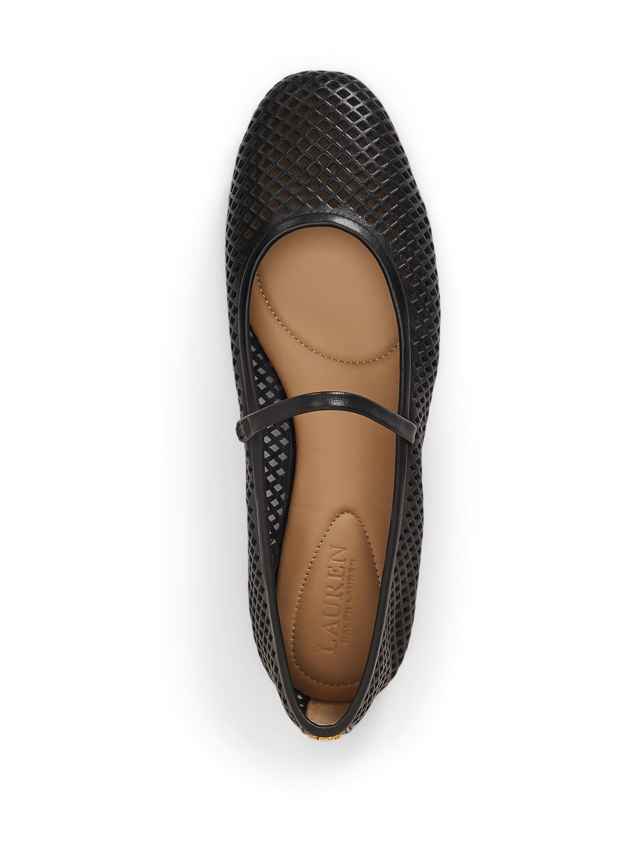 Lauren Ralph Lauren Μπαλαρίνα με λουράκια 'JAYNA' σε μαύρο