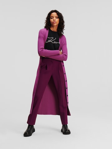 Karl Lagerfeld Knitted dress in Purple: front