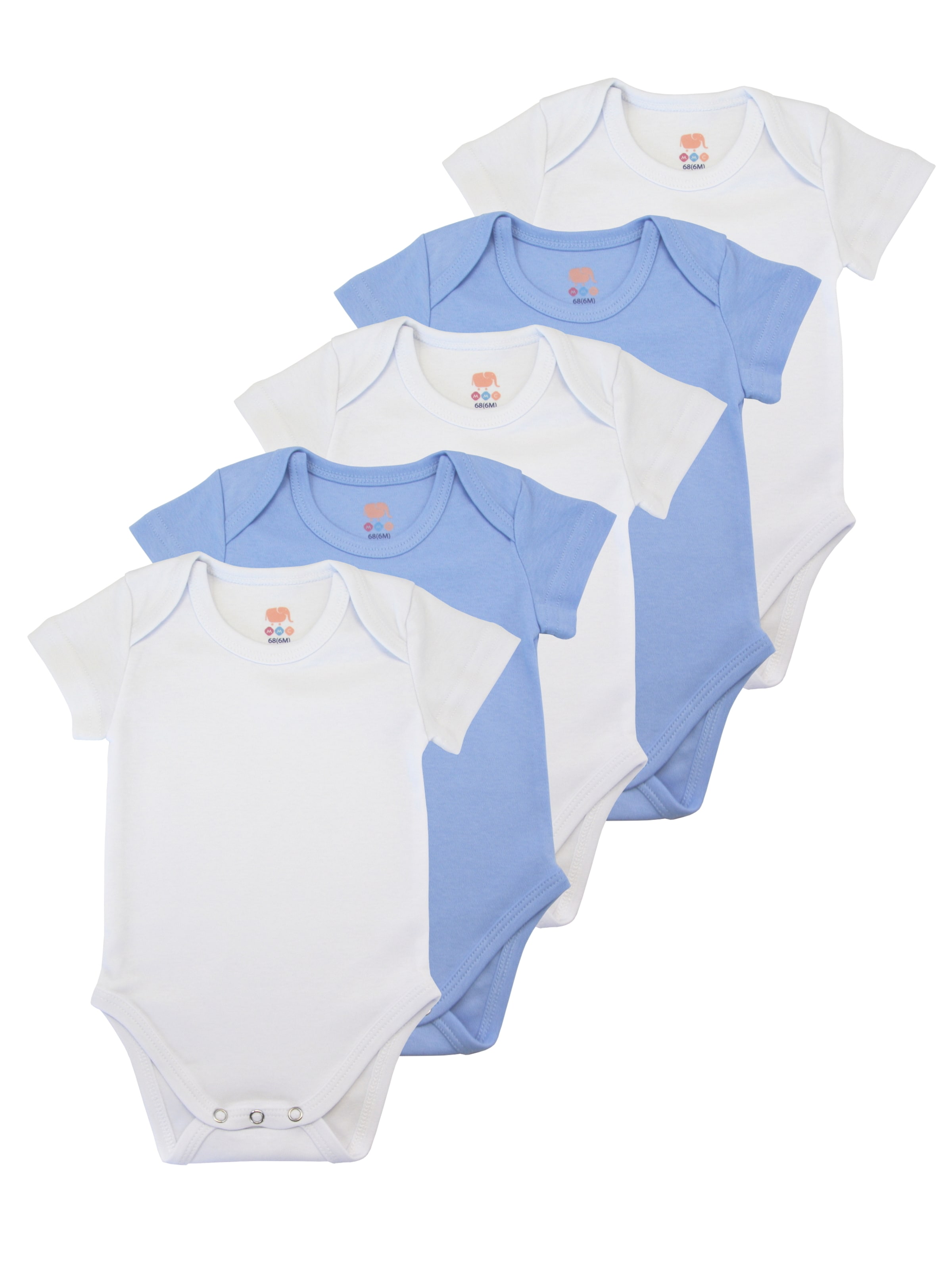 M.M.C. Romper/Bodysuit 'Body Kurzarm' in Blue: front