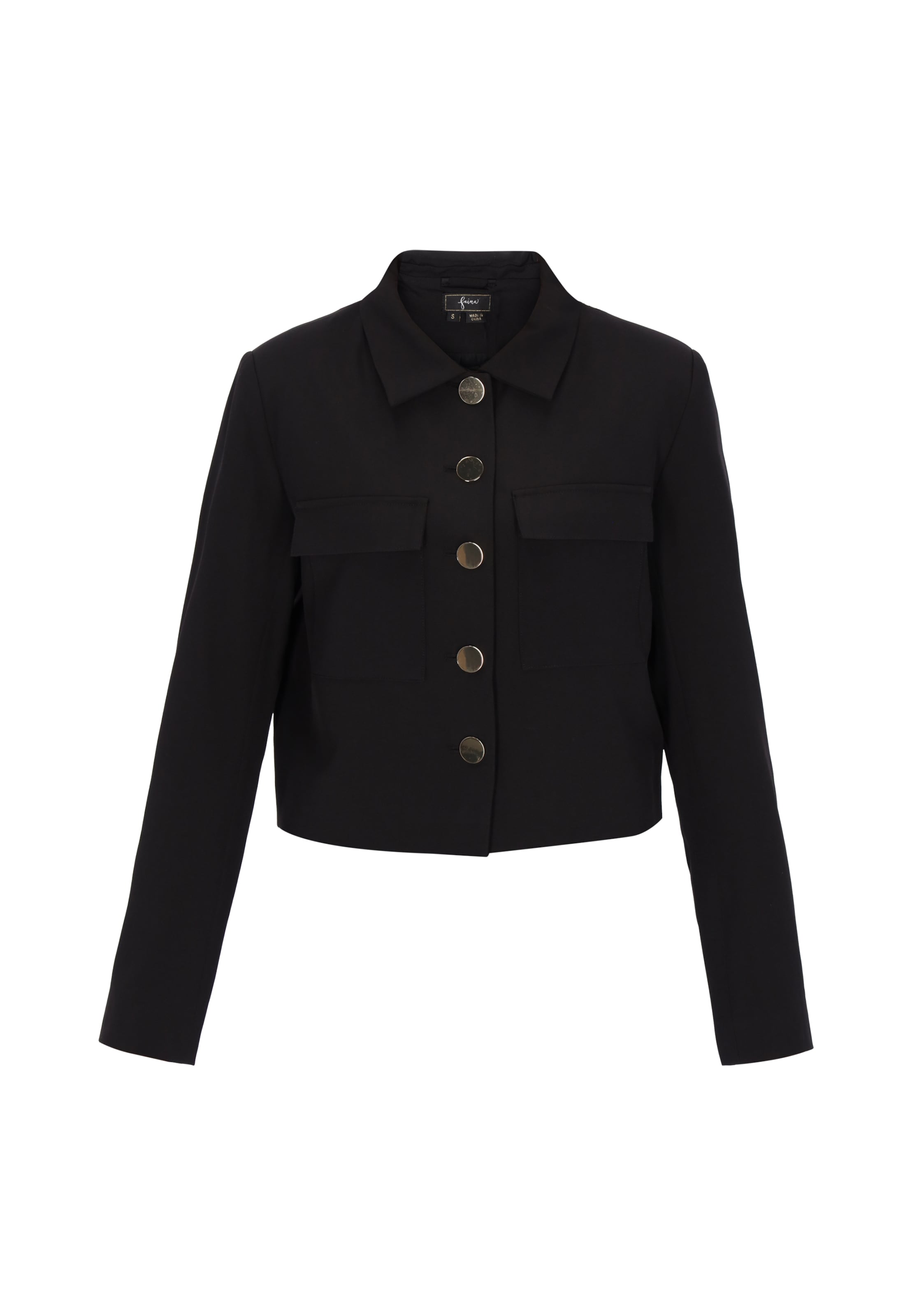 faina Blazer in Black: front