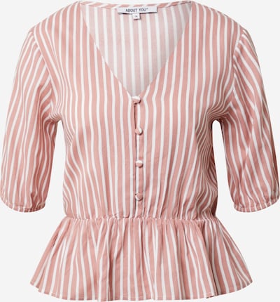 ABOUT YOU Pusero 'Linn' värissä vanha roosa / valkoinen, Tuotenäkymä