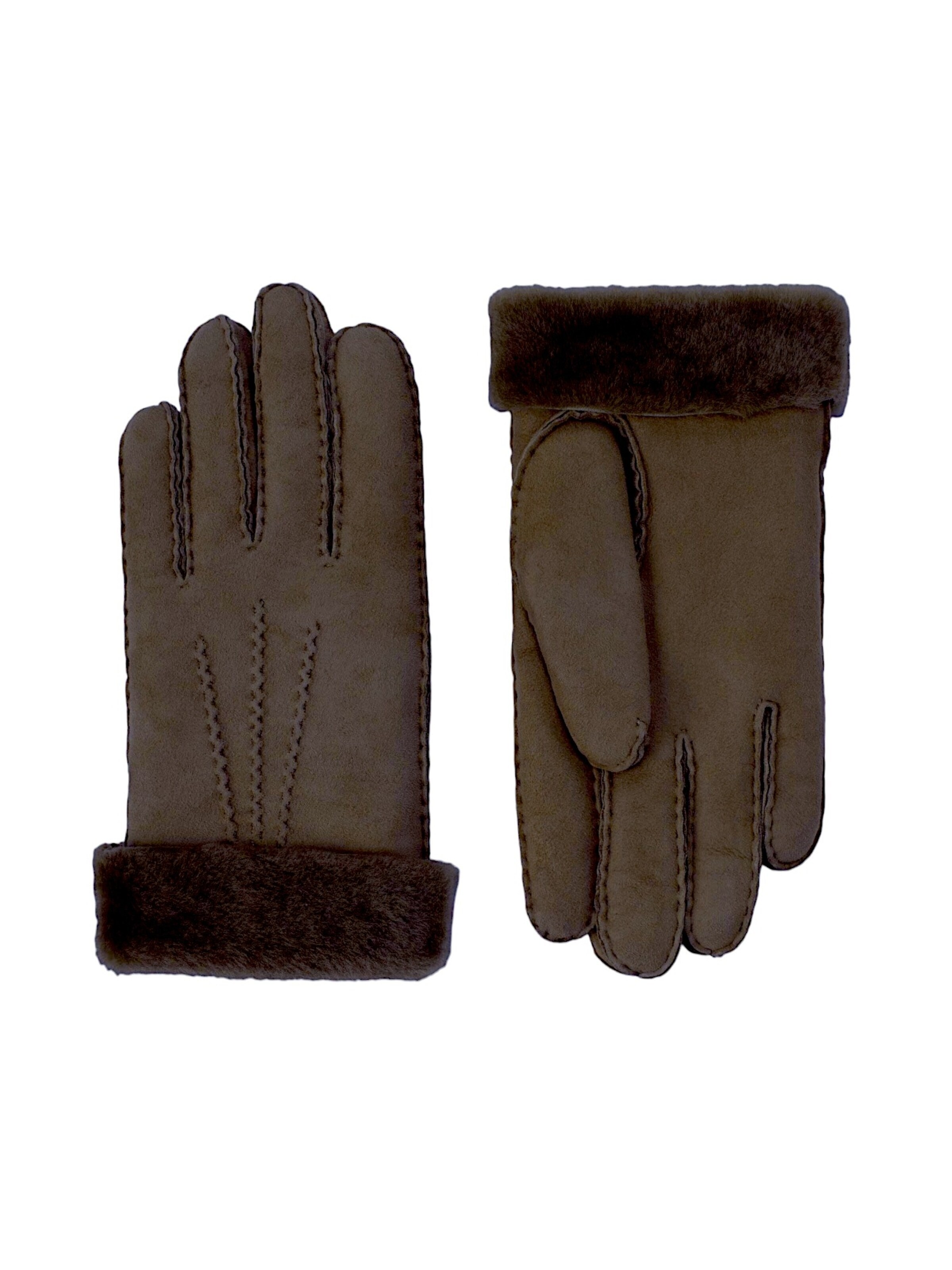 KESSLER Full Finger Gloves in Brown