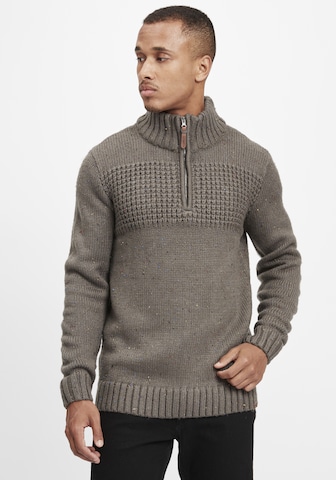 INDICODE JEANS Sweater 'Oslo' in Grey: front