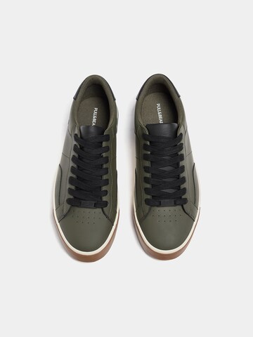 Pull&Bear Platform trainers in Green