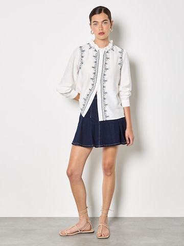 Apricot Blouse ' ' in White