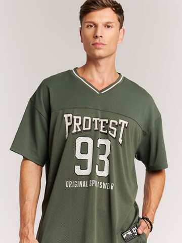 PROTEST Shirt 'PRTAinsley' in Groen: voorkant
