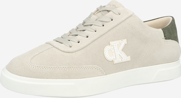 Calvin Klein Ниски маратонки в бежово: отпред