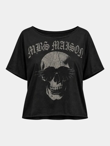 Made By Society Shirt 'Tricou OCULAR - T27896' in Zwart