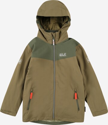 JACK WOLFSKIN Outdoor jacket 'Snowfrost' in Green: front