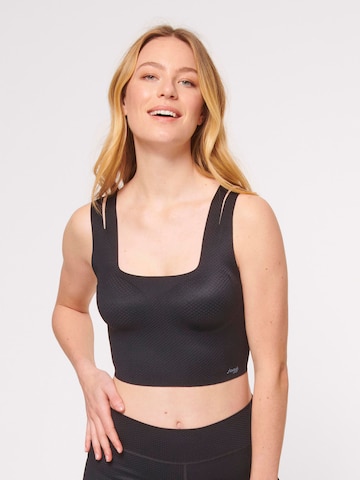 SLOGGI Bustier Bustier ' ZERO Feel Flow Top ' in Schwarz: Vorderseite