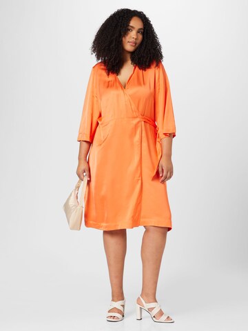 Selected Femme Curve Dress 'Franziska' in Orange