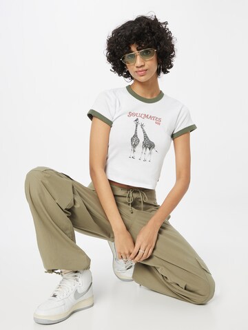 Maglietta 'Graphic Ringer Mini Tee' di LEVI'S ® in bianco