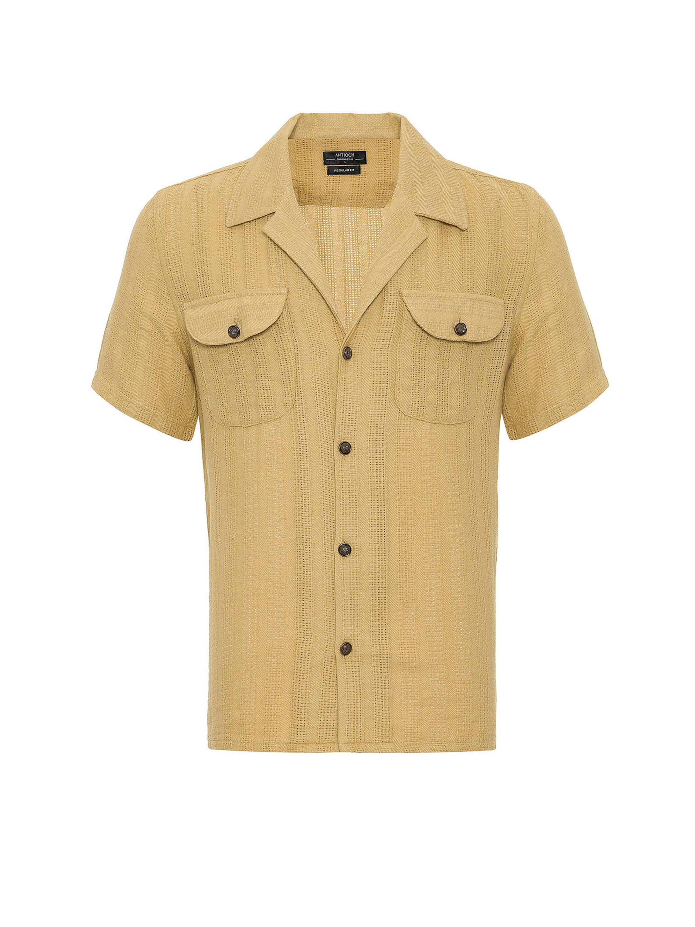 Antioch Úzky strih Košeľa - Béžová: predná strana