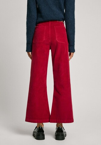 Pepe Jeans Flared Broek ' CELIA ' in Rood