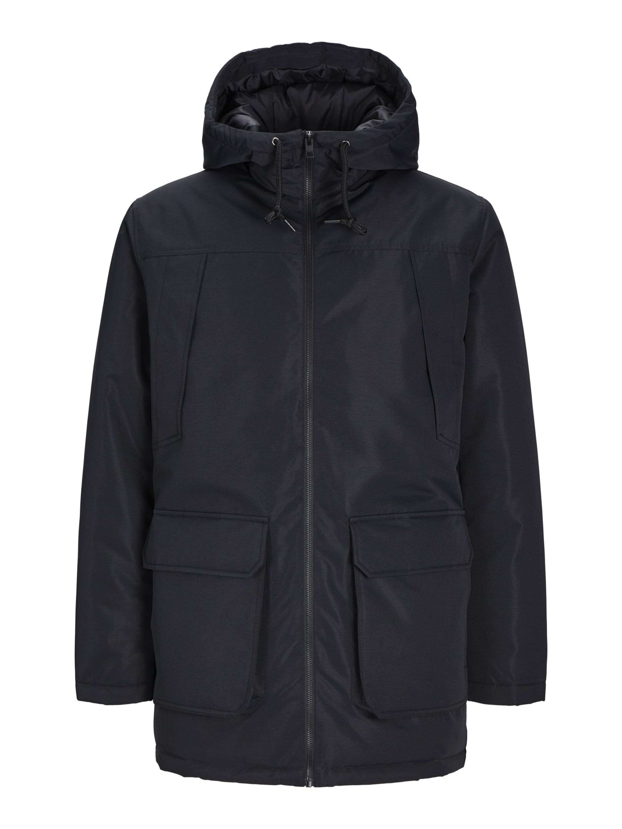 Parka d’hiver 'JWHGrand' JACK & JONES en noir : devant