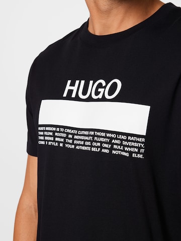 HUGO T-Shirt 'Daitai' in Schwarz