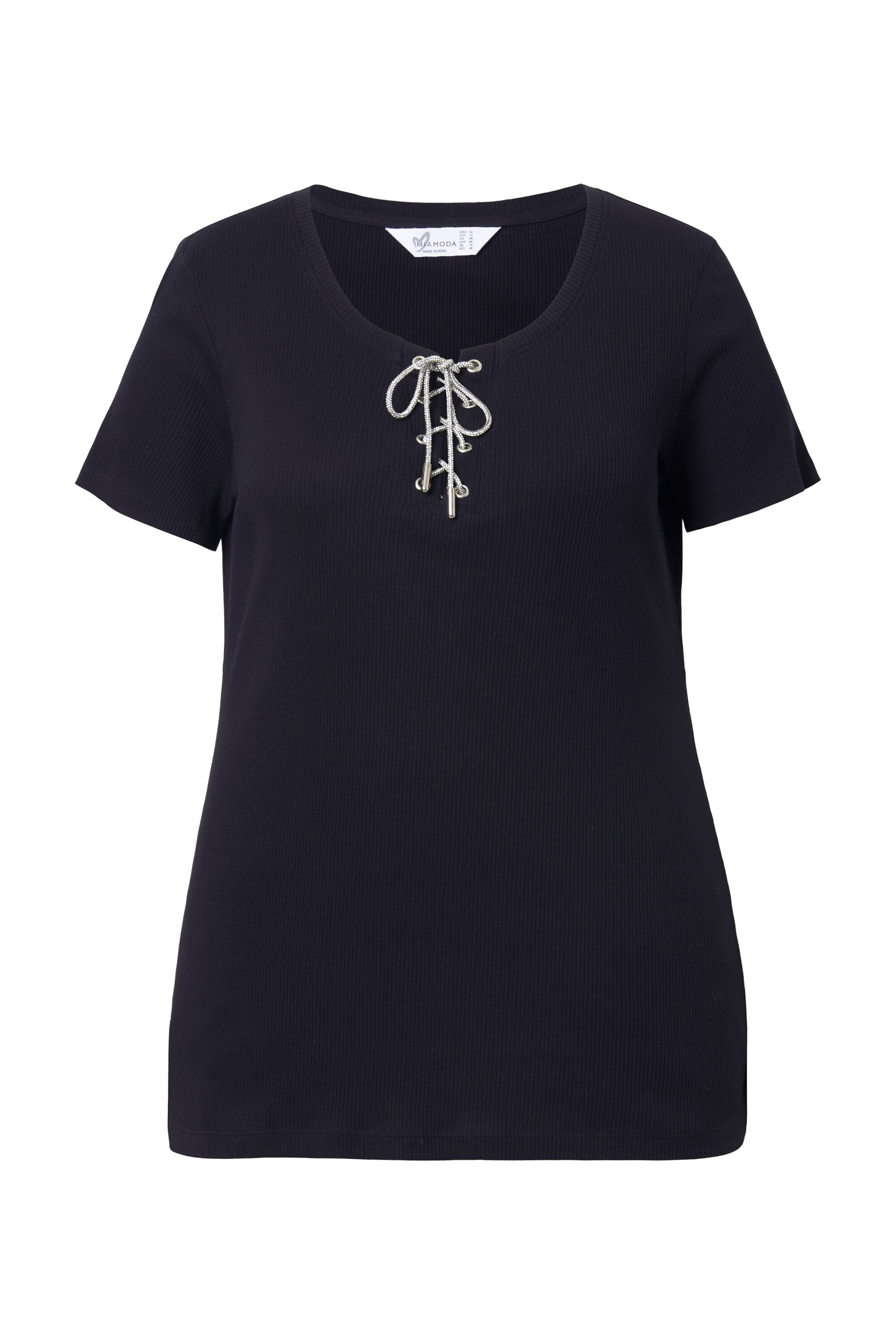 MIAMODA Shirt in Schwarz: Vorderseite