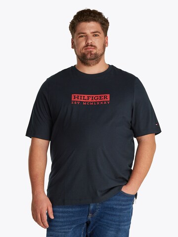 Maglietta di Tommy Hilfiger Big & Tall in blu: frontale