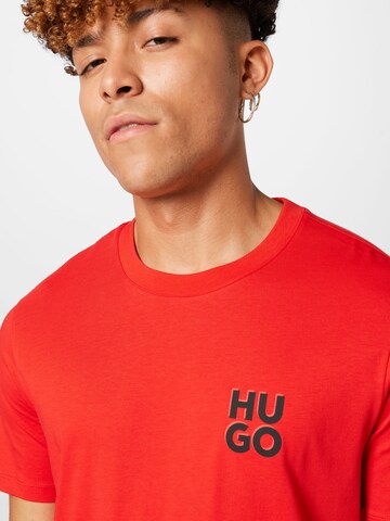 HUGO Red - Camiseta 'Dimento' en rojo