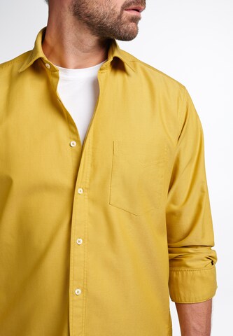 ETERNA Regular fit Button Up Shirt in Yellow