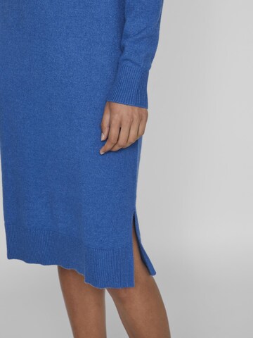 VILA Strickkleid in Blau