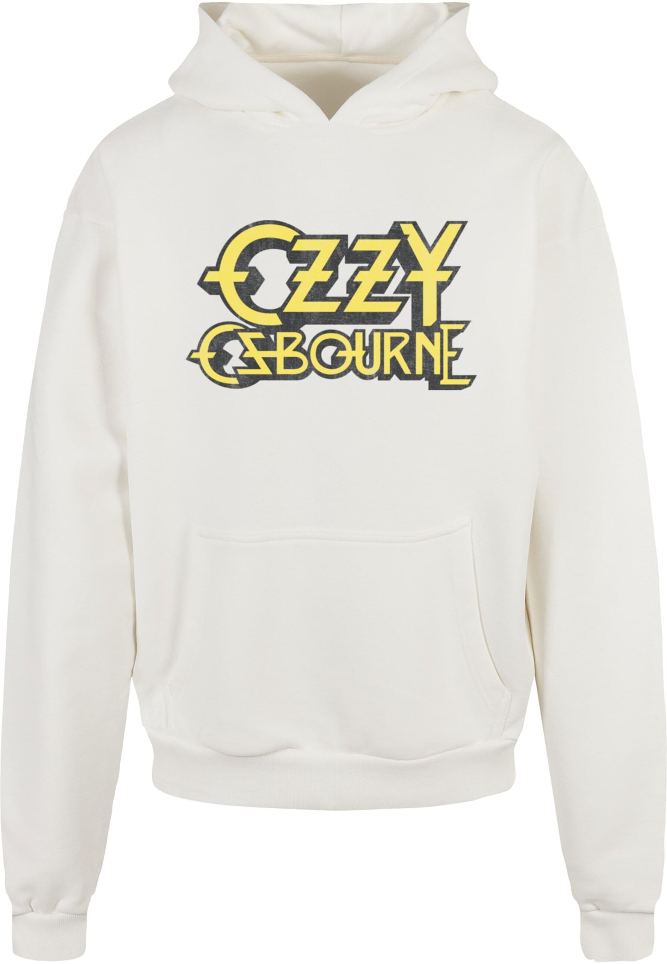 Merchcode Sweatshirt 'Ozzy Osbourne - Ultimate Sin' in White: front