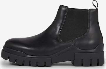 Calvin Klein Jeans Chelsea boots in Zwart: voorkant