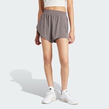 ADIDAS PERFORMANCE Regular Sportshorts in Braun: predná strana