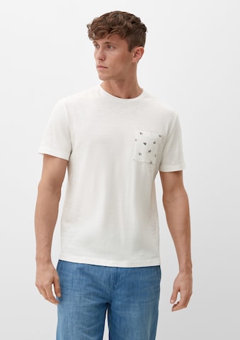 T-Shirt s.Oliver en blanc : devant