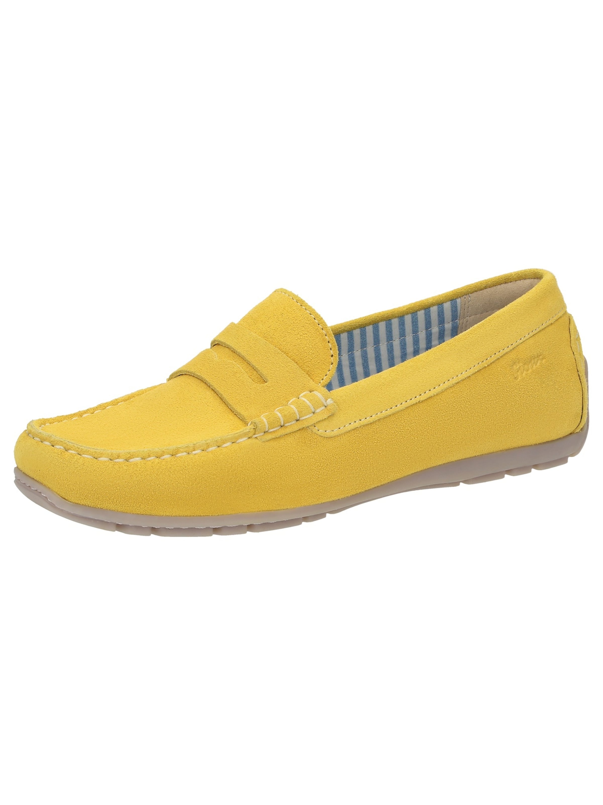 Mocassin 'Carmona-700' SIOUX en jaune : devant