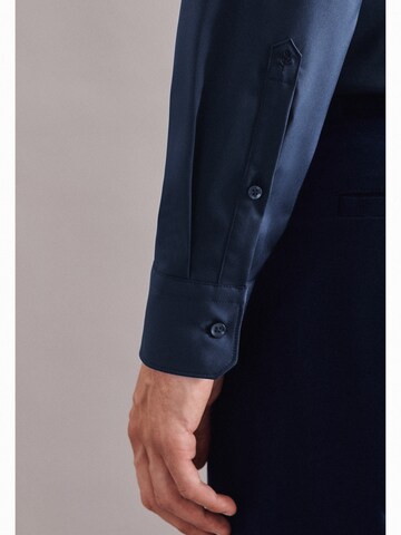 SEIDENSTICKER Slim fit Zakelijk overhemd in Blauw