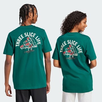 ADIDAS SPORTSWEAR Λειτουργικό μπλουζάκι 'Lounge Pizza' σε πράσινο: μπροστά