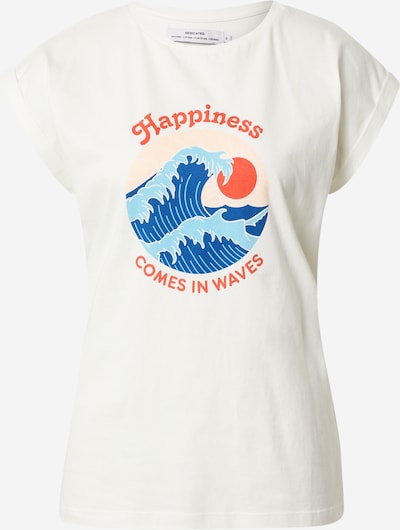 DEDICATED. T-shirt 'Visby Happiness' en mélange de couleurs / blanc, Vue avec produit